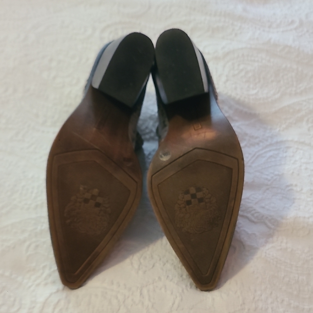 Vince Camuto Black and Cream Ankle Booties - Picture 7 of 7